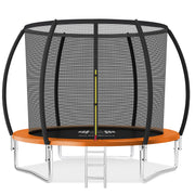 Outdoor Trampoline 6FT/8FT/10FT/12FT - Rebounder Trampoline for Toddlers, Kids & Adults with Safety Enclosure Net, Anti-tear, UV-Proof Pad, Exercise & Fitness