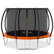 Outdoor Trampoline 6FT/8FT/10FT/12FT - Rebounder Trampoline for Toddlers, Kids & Adults with Safety Enclosure Net, Anti-tear, UV-Proof Pad, Exercise & Fitness