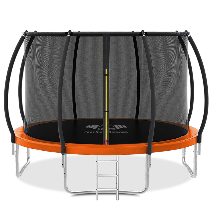 Outdoor Trampoline 6FT/8FT/10FT/12FT - Rebounder Trampoline for Toddlers, Kids & Adults with Safety Enclosure Net, Anti-tear, UV-Proof Pad, Exercise & Fitness