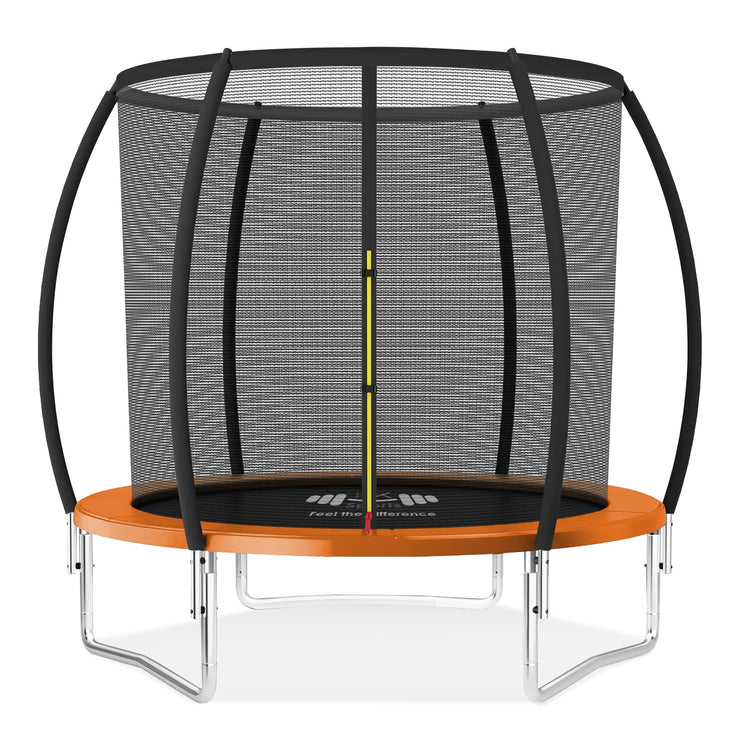 Outdoor Trampoline 6FT/8FT/10FT/12FT - Rebounder Trampoline for Toddlers, Kids & Adults with Safety Enclosure Net, Anti-tear, UV-Proof Pad, Exercise & Fitness