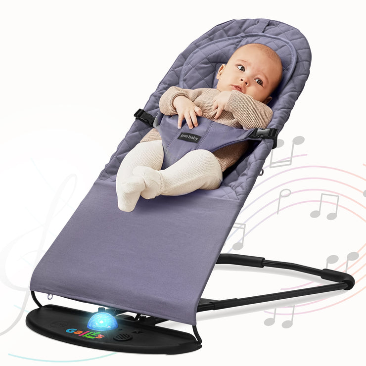 Newborn Baby Bouncer Chair – Soft & Durable Infant Rocker Seat, Foldable & Portable – UK Made Baby Rocking Chair