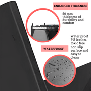 Tri Folding Mat Exercise Gym Gymnastic Fitness Workout Mat with Handles 3 Panels