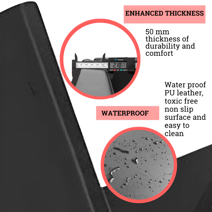 Tri Folding Mat Exercise Gym Gymnastic Fitness Workout Mat with Handles 3 Panels