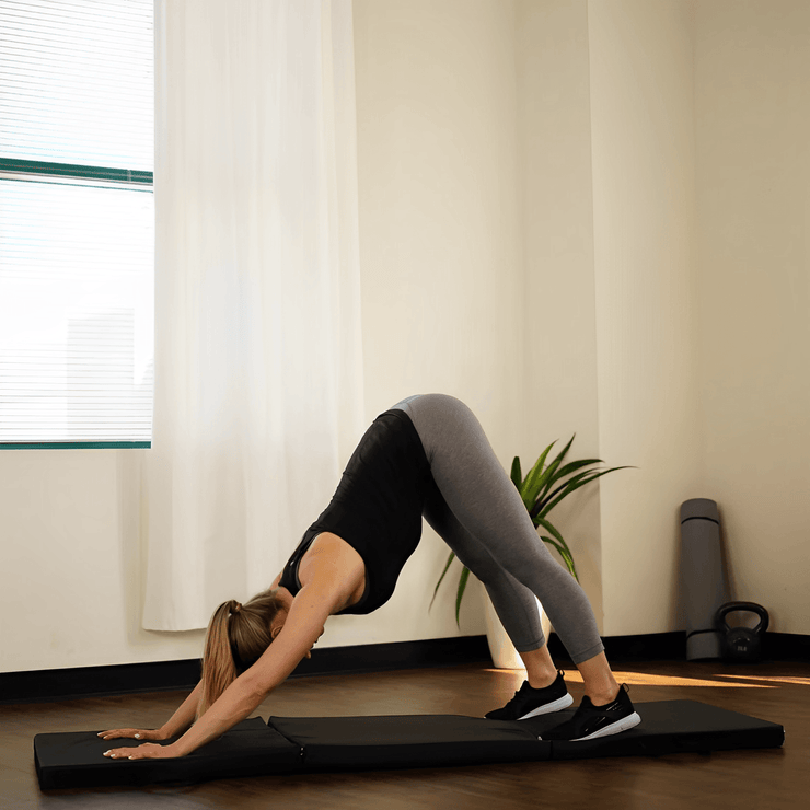 Tri Folding Mat Exercise Gym Gymnastic Fitness Workout Mat with Handles 3 Panels