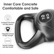 10kg Vinyl Coated Kettlebell – Heavy Duty Weight for Home Gym Workouts, Strength Training & Fitness – Ideal for Men & Women