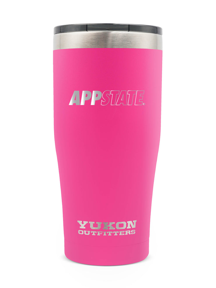 20 oz Tumbler - App State - Shocking Pink