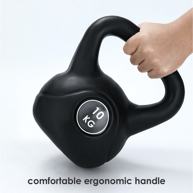 10kg Vinyl Coated Kettlebell – Heavy Duty Weight for Home Gym Workouts, Strength Training & Fitness – Ideal for Men & Women