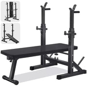 Weight Training Bench Press Multi-Function Adjustable Barbell Lifting Gym Rack