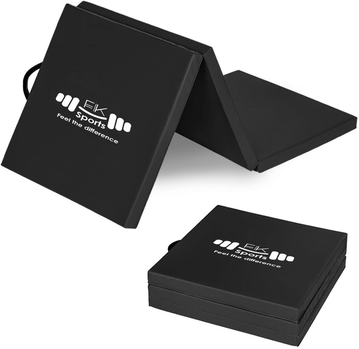 Tri Folding Mat Exercise Gym Gymnastic Fitness Workout Mat with Handles 3 Panels