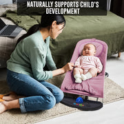 Newborn Baby Bouncer Chair – Soft & Durable Infant Rocker Seat, Foldable & Portable – UK Made Baby Rocking Chair