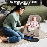 Newborn Baby Bouncer Chair – Soft & Durable Infant Rocker Seat, Foldable & Portable – UK Made Baby Rocking Chair