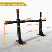 Wall Mounted Pull Chin Up Bar Heavy Duty Dip Station Gym Home Exercise Fitness