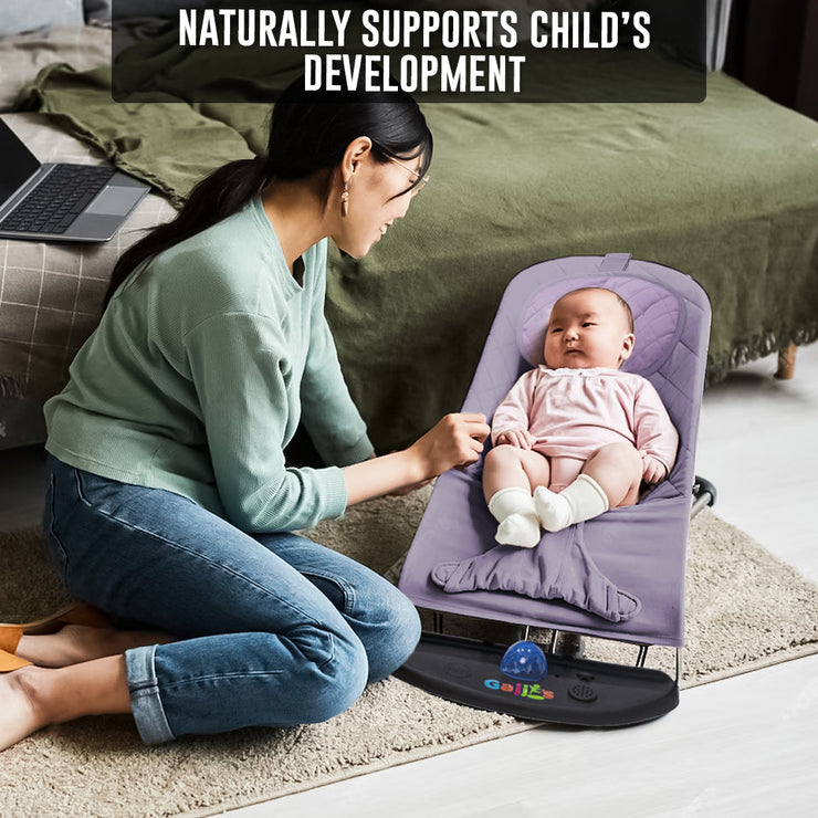 Newborn Baby Bouncer Chair – Soft & Durable Infant Rocker Seat, Foldable & Portable – UK Made Baby Rocking Chair