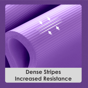 Yoga Mat 15mm Thick Exercise Mat Gym Workout Fitness Pilates Home Non Slip NBR