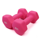 Neoprene Plastic Dip Dumbbells Set