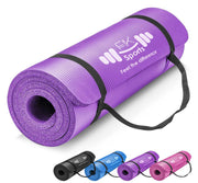 Yoga Mat 15mm Thick Exercise Mat Gym Workout Fitness Pilates Home Non Slip NBR