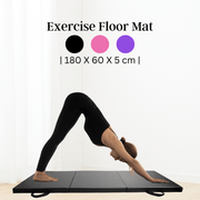 Tri Folding Mat Exercise Gym Gymnastic Fitness Workout Mat with Handles 3 Panels