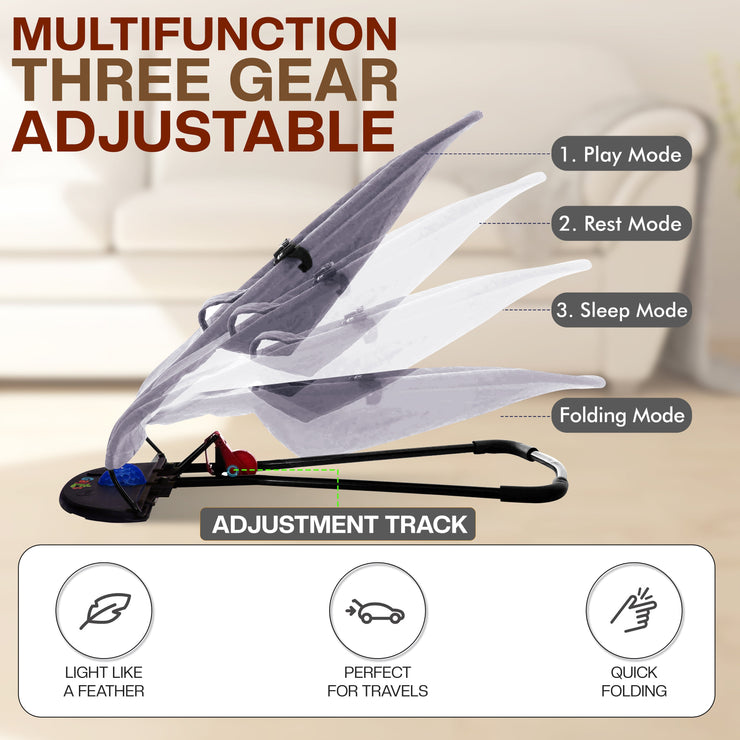 Newborn Baby Bouncer Chair – Soft & Durable Infant Rocker Seat, Foldable & Portable – UK Made Baby Rocking Chair