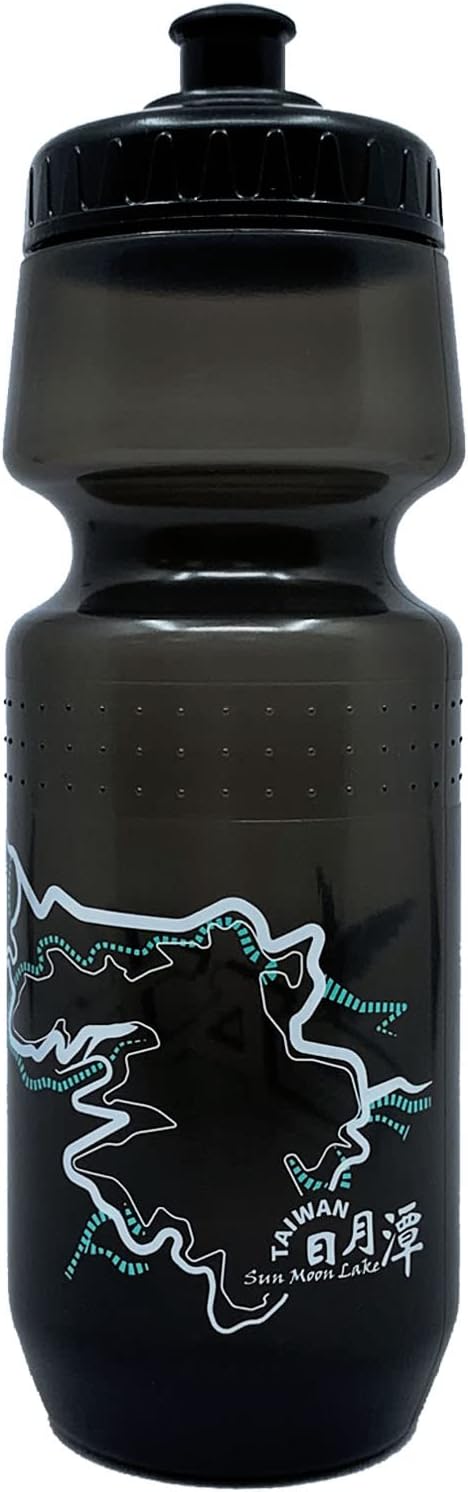 PAX 24oz Sports Black Water Bottle, Squeeze To Squirt Water Bottle, Biking Cycling Bottles Fit In Bike Cages, BPA Free, Great for Adults & Youngsters