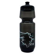 PAX 24oz Sports Black Water Bottle, Squeeze To Squirt Water Bottle, Biking Cycling Bottles Fit In Bike Cages, BPA Free, Great for Adults & Youngsters