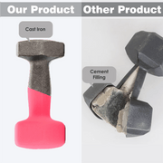 10KG Neoprene Plastic Dip Dumbbells Set