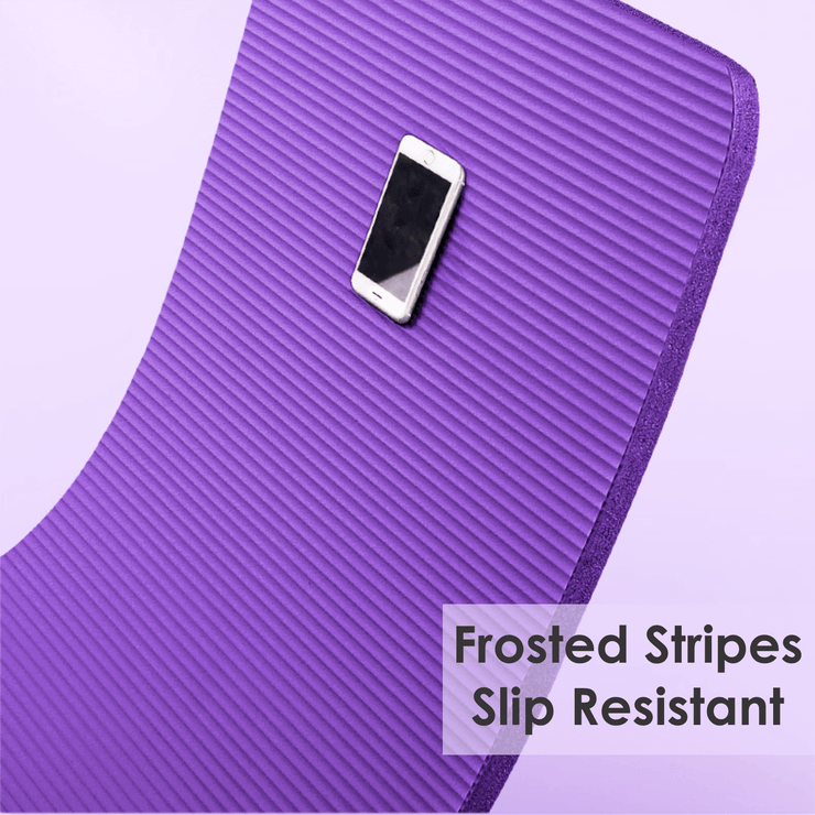 Yoga Mat 15mm Thick Exercise Mat Gym Workout Fitness Pilates Home Non Slip NBR