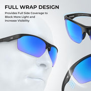 KastKing Tugaloo Semi-Rimless Bifocal Polarized Reader Sunglasses, Bi-focal x1.5 x2.0 x2.5 Magnifications, UV Protection