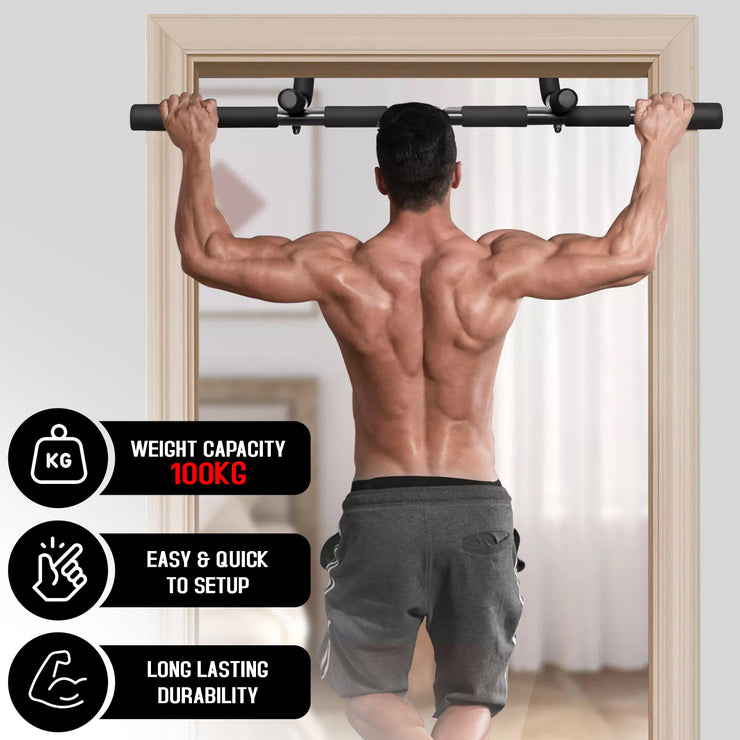Pull Up Bar Doorway – Home Gym Chin-Up & Dip Bar for Strength Training & Full-Body Workouts