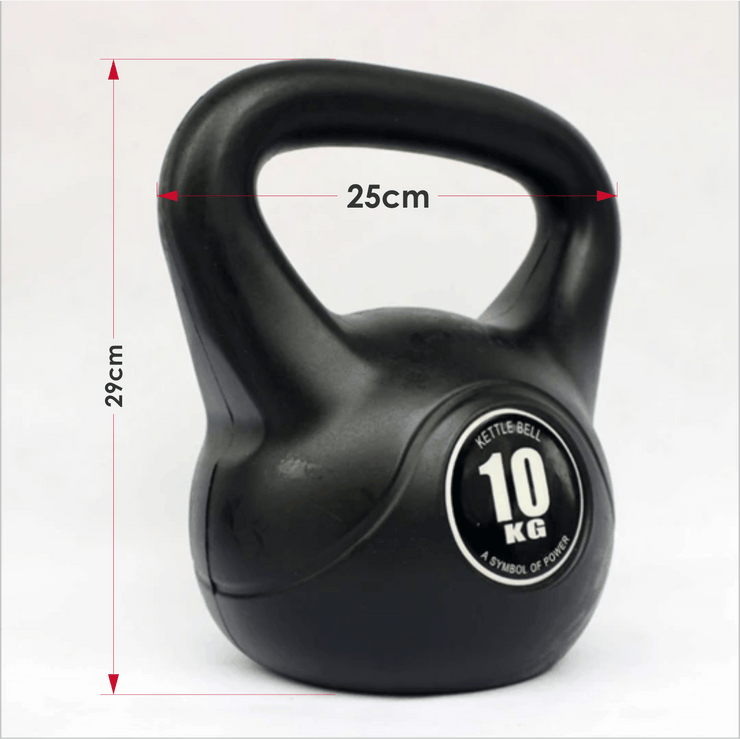 10kg Vinyl Coated Kettlebell – Heavy Duty Weight for Home Gym Workouts, Strength Training & Fitness – Ideal for Men & Women