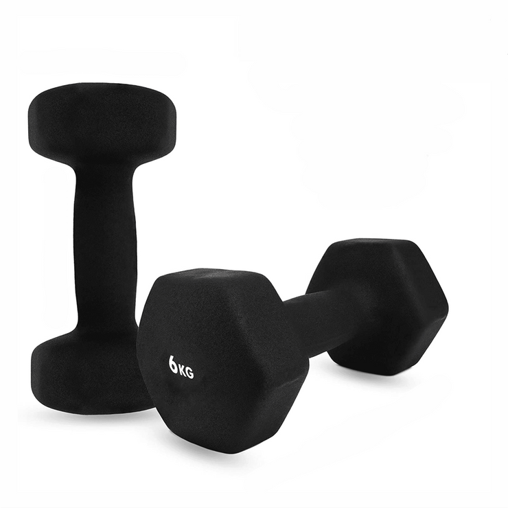 Neoprene Plastic Dip Dumbbells Set