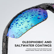 KastKing Tugaloo Semi-Rimless Bifocal Polarized Reader Sunglasses, Bi-focal x1.5 x2.0 x2.5 Magnifications, UV Protection