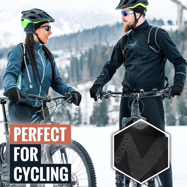 OZERO Winter Touchscreen Gloves for Men: Warm Running Gloves Windproof Water Resistant - Lightweight Thermal Glove for Hiking Cycling Driving