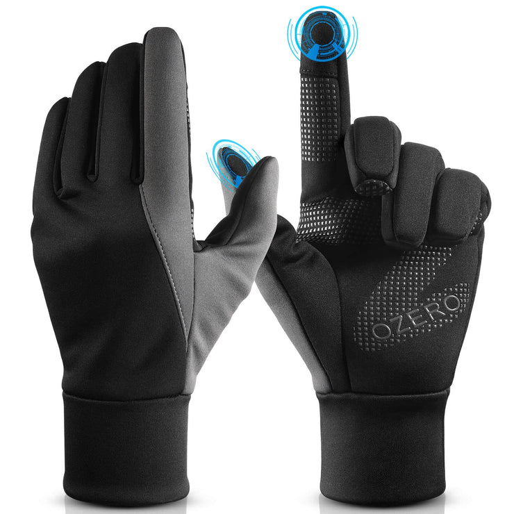 OZERO Winter Touchscreen Gloves for Men: Warm Running Gloves Windproof Water Resistant - Lightweight Thermal Glove for Hiking Cycling Driving