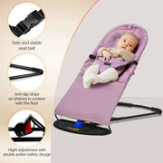 Newborn Baby Bouncer Chair – Soft & Durable Infant Rocker Seat, Foldable & Portable – UK Made Baby Rocking Chair