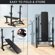 Weight Training Bench Press Multi-Function Adjustable Barbell Lifting Gym Rack