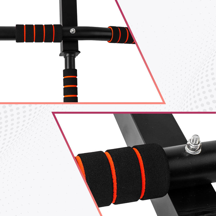 Wall Mounted Pull Chin Up Bar Heavy Duty Dip Station Gym Home Exercise Fitness