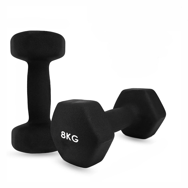 Neoprene Plastic Dip Dumbbells Set