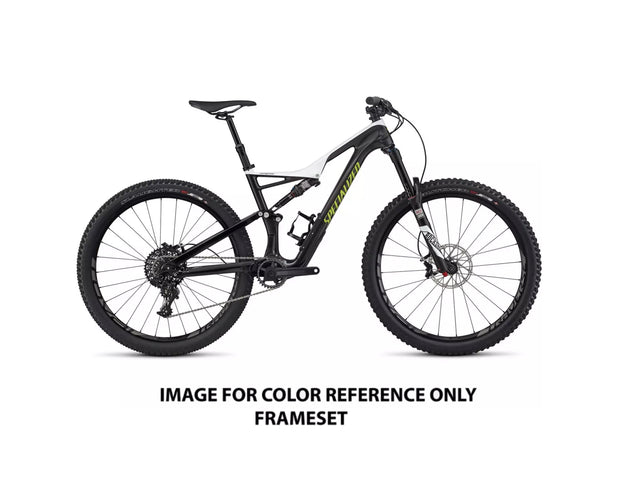 2017 Specialized Stumpjumper FSR Expert Carbon 650B (FRAMESET ONLY) Wht/Carb/Hyp MD