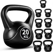 Vinyl Coated Kettlebells – Heavy Weight Kettlebell Set for Home Gym Workouts (2kg to 24kg) – Strength Training for Men & Women