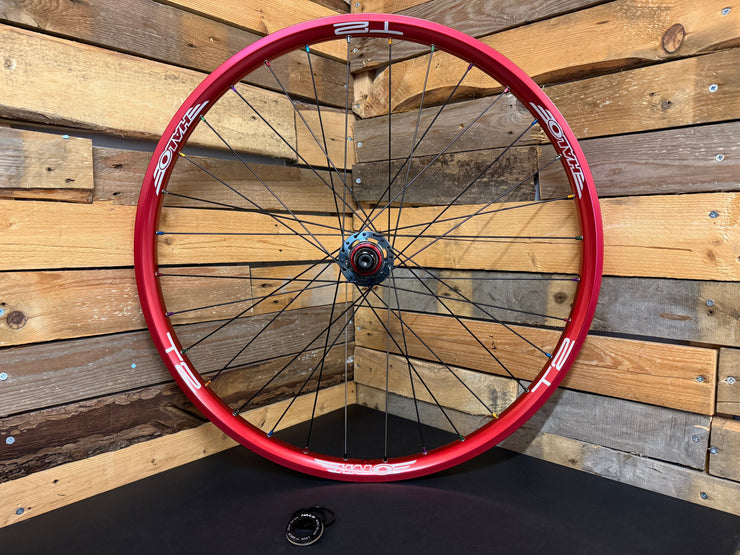 (Slam69built) Halo T2 26" / Halo Wideboy & Halo MT SS Dirt Jump Wheelset (Red / Grey / Multi)
