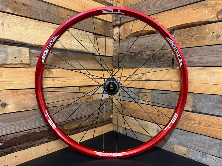 (Slam69built) Halo T2 26" / Halo Wideboy & Halo MT SS Dirt Jump Wheelset (Red / Grey / Multi)