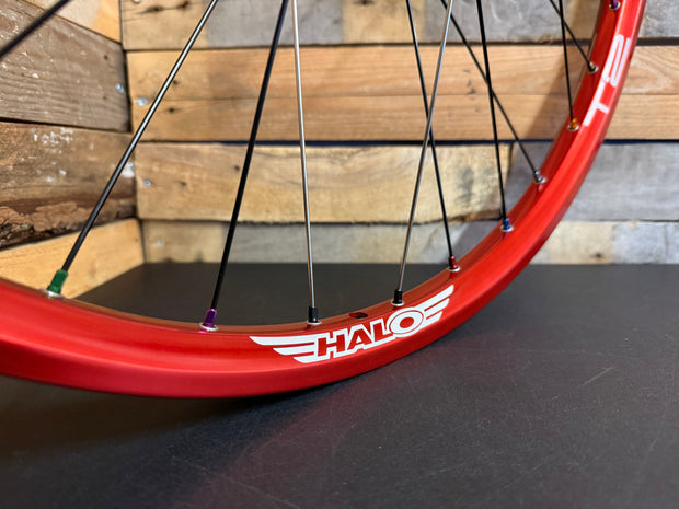 (Slam69built) Halo T2 26" / Halo Wideboy & Halo MT SS Dirt Jump Wheelset (Red / Grey / Multi)