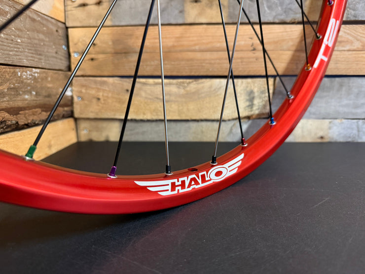 (Slam69built) Halo T2 26" / Halo Wideboy & Halo MT SS Dirt Jump Wheelset (Red / Grey / Multi)