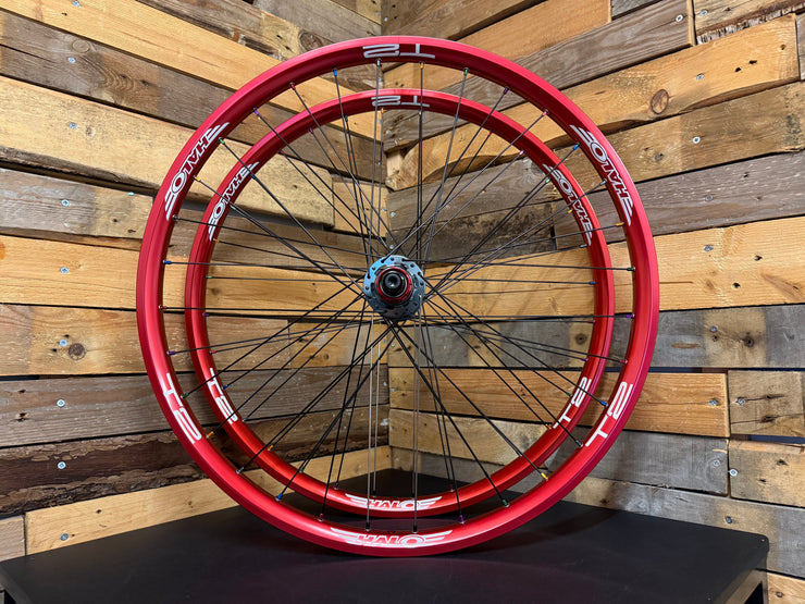 (Slam69built) Halo T2 26" / Halo Wideboy & Halo MT SS Dirt Jump Wheelset (Red / Grey / Multi)