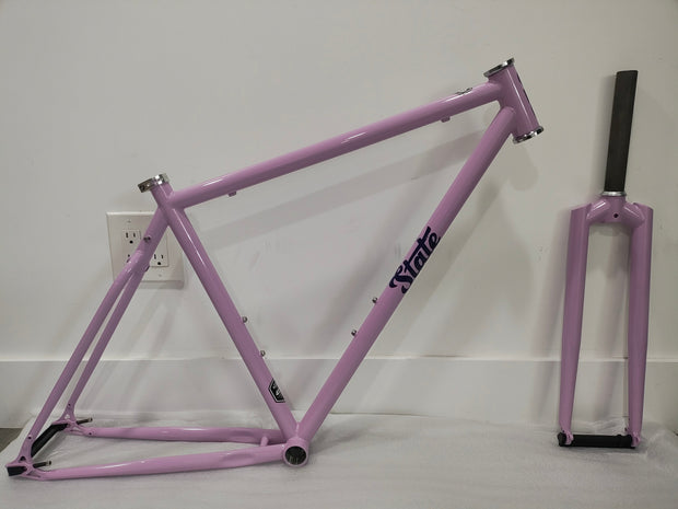 #1315 - 4130 Single-Speed / Fixed Gear Frameset | Purple Reign (Size 49cm, Excellent Condition)