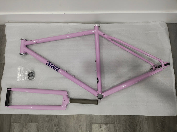 #1315 - 4130 Single-Speed / Fixed Gear Frameset | Purple Reign (Size 49cm, Excellent Condition)