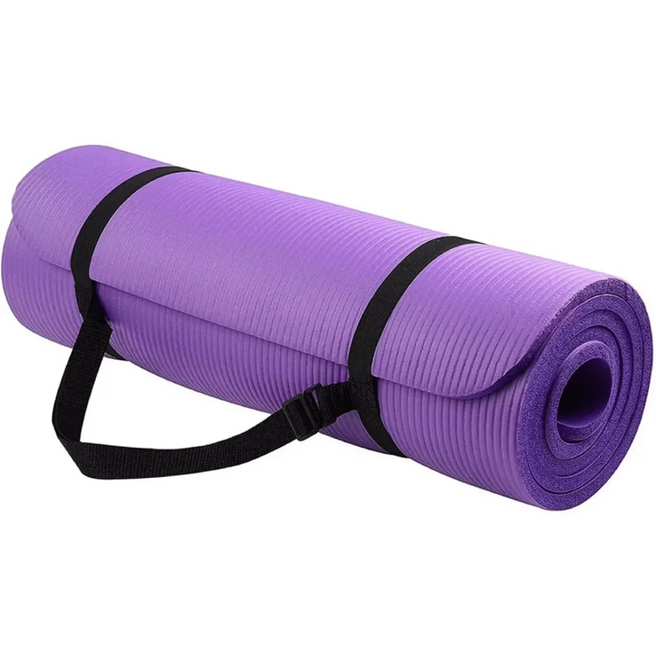 Yoga Mat 15mm Thick Exercise Mat Gym Workout Fitness Pilates Home Non Slip NBR