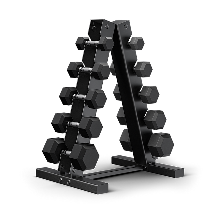 150-Pound Dumbbell Set with A-Frame Rack