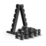 150-Pound Dumbbell Set with A-Frame Rack