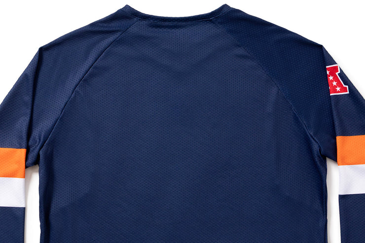 #NFLJ-DEN – NFL Collection | Long Sleeve MTB Jersey – DEN Broncos (Size Medium, Like-New – Washed for Photos)